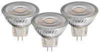3x LED Reflektor GU5.3, warmweiß 2700 K, 270lm, 12V/5W