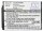 Ersatzakku - CS-SBT020MB - SUMMER Baby Touch 02000 / 02800-02 - 3,7 Volt 1100mAh Li-ion