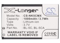 Ersatzakku - CS-NK5CMX - ANYCOOL Enjoy W02 / Nokia BL-5C...