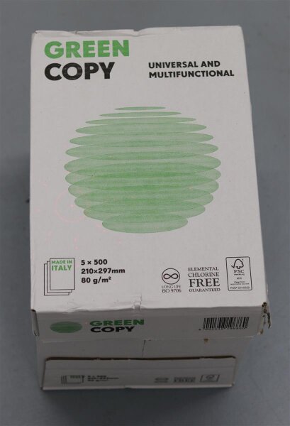 GREEN COPY - Kopierpapier, weiß, 5x 500 Blatt, A4 210 x 297 mm