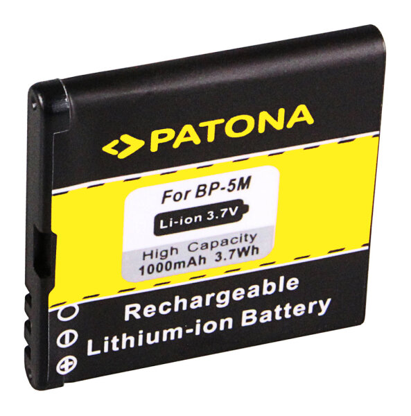 Ersatzakku - Nokia BP-5M / 5610 / 7390 - 3,7 Volt 1000mAh Li-Ion