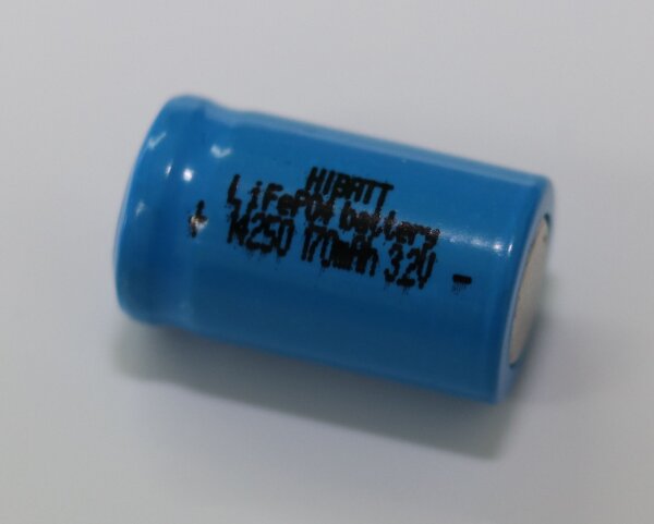 HB14250 - IFR 14250 / LC14250 / 1/2AA - 3,2 Volt 170mAh LiFePO4