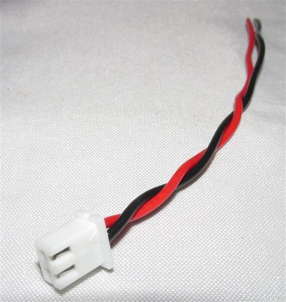 JST - XHP-2 - Stecker mit Ableiter ca. 10cm | 1 = rot
