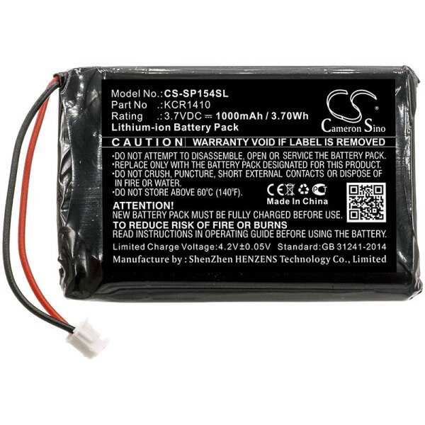 Ersatzakku - CS-SP154SL - Playstation 4 Controller / CUH-ZCT2 - 3,7 Volt 1000mAh Li-Ion