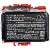 Ersatzakku - CS-HAT308VX - Gardena / Husqvarna 586 57 62-02 - 18 Volt 2500mAh Li-Ion