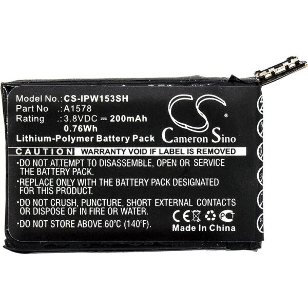 Ersatzakku - CS-IPW153SH - APPLE A1553 / A1578 - 3,8 Volt 200mAh Li-Polymer