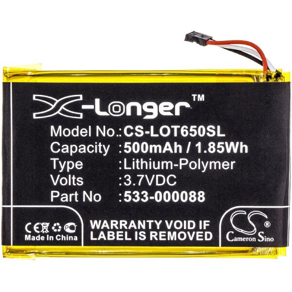 Ersatzakku - CS-LOT650SL - LOGITECH MX Master / 1506 - 3,7 Volt 500mAh Li-Polymer