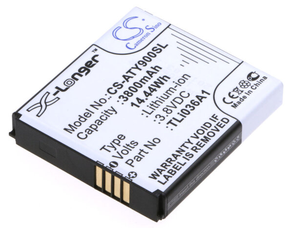 Ersatzakku - CS-ATY900SL - ALCATEL One Touch Link 4G+ / TLi036A1 - 3,8 Volt 3800mAh Li-ion