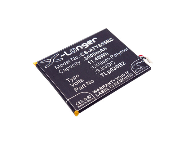Ersatzakku - CS-ATY855RC - ALCATEL One Touch Link Y855 / TLp030B2 - 3,8 Volt 3000mAh Li-Polymer