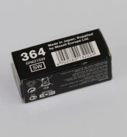maxell - 364 / SR621SW - 1,55 Volt 18mAh AgO - 10er Verpackung