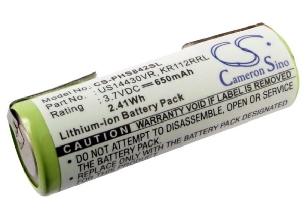 Ersatzakku - CS-PHS842SL - PHILIPS HS8420 / KR112RRL - 3,7 Volt 650mAh Li-ion