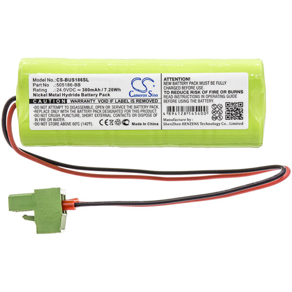 Ersatzakku - CS-BUS186SL - BESAM automatische Türöffnung EMC / 505186-BB - 24 Volt 300mAh Ni-MH