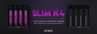 Efest - SLIM K4 Charger - USB-C Ladegerät für 4x Li-Ion Akkus