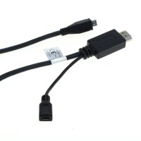 OTB - HDMI-Adapterkabel kompatibel zu Samsung EIA2UHUN / HTC M490 - schwarz
