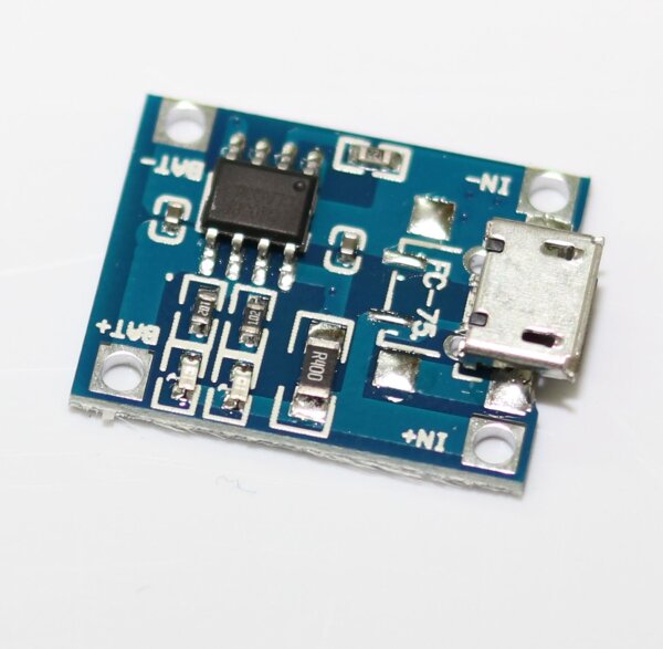 Lademodul - CF-75 - zum Laden einer Li-Ion / Li-Polymer Zelle - Micro USB