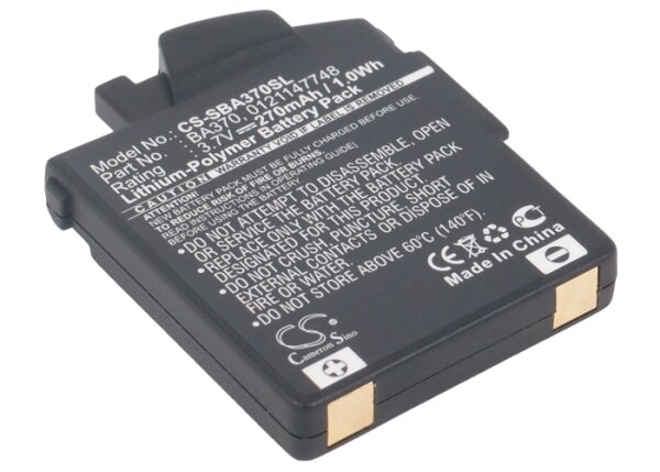 Ersatzakku - CS-SBA370SL - Sennheiser 450 Travel / 0121147748 / BA 370 PX - 3,7 Volt 270mAh Li-Polymer
