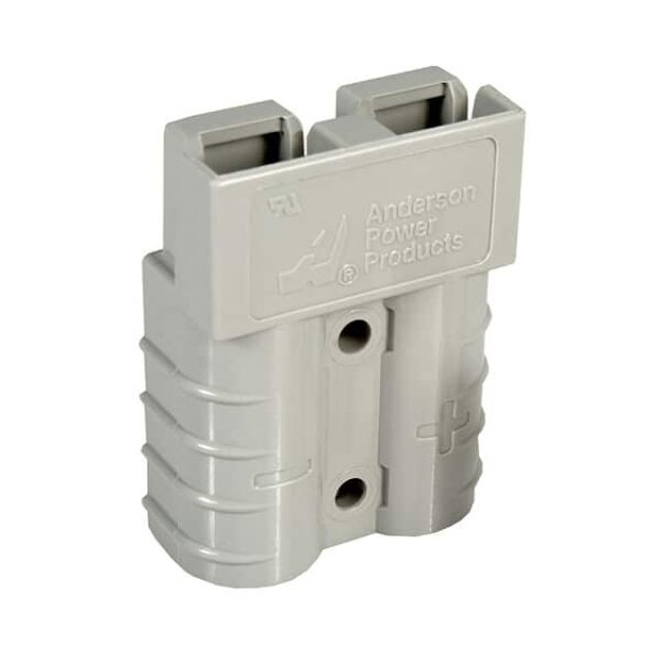 Anderson Power - 992-BK - 2 Kontaktklingen-Steckverbinder für die Stromversorgung - Gehäuse Stecker / Kupplung - Grau