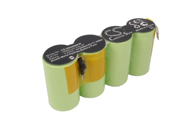Ersatzakku - CS-GRA088PW - GARDENA 8816 / 08802-00.630.00 - 4,8 Volt 3600mAh Ni-MH