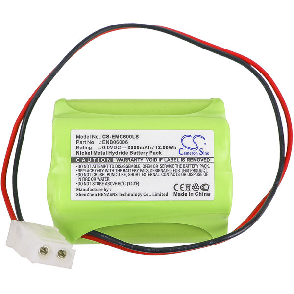 Ersatzakku - CS-EMC600LS - ARITECH 10050205 / LITHONIA ENB06006 - 6 Volt 2000mAh Ni-MH