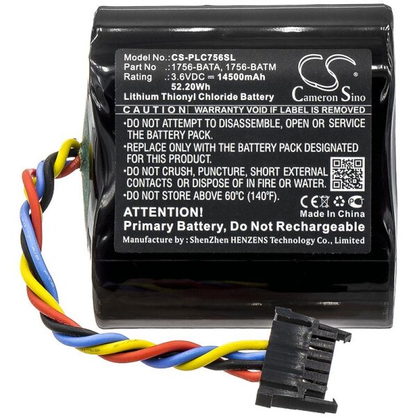 Ersatzbatterie - CS-PLC756SL - Allen Bradley 1765-BATM / 1756-BATA - 3,6 Volt 14500mAh Li-SOCl2 EOL