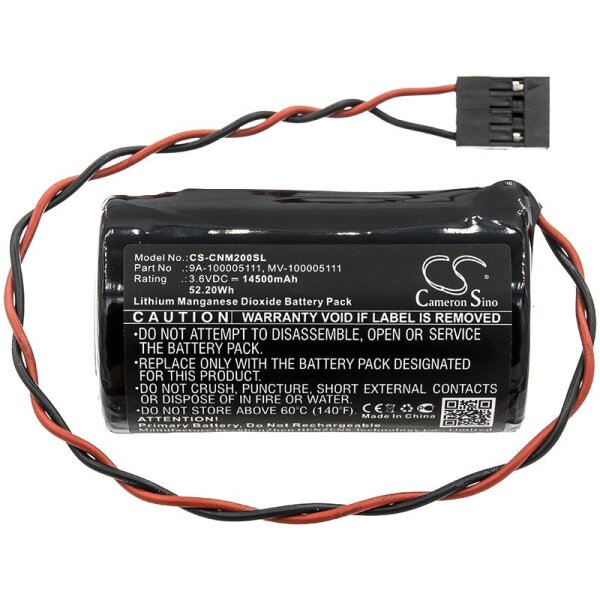 Ersatzbatterie - CS-CNM200SL - Alexor WT4911B / Haliburton 99143283 - 3,6 Volt 14500mAh Li-MnO2