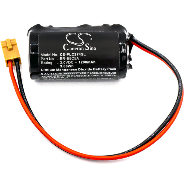 Ersatzbatterie - CS-PLC274SL - Panasonic COMP-239 / BR-E5C5A - 3 Volt 1200mAh Li-MnO2
