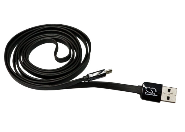 USB Micro Daten- und Ladekabel - AS-MC514 - schwarz 1,5m EOL