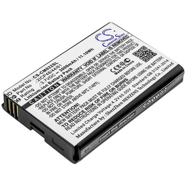 Ersatzakku - CS-CM022SL - Custom 2ICP48/44/61 - 3,7 Volt 3000mAh Li-Ion