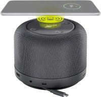 goobay - USB-C™ 12 in 1 Multiport Dock mit Wireless Fast Charging, Power Delivery 100 W & Multimedia-Lautsprecher