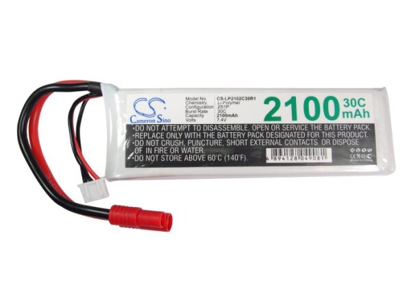 Ersatzakku - CS-LP2102C30R1 -  RC CS-LP2102C30R1 - 7,4 Volt 2100mAh Li-Polymer