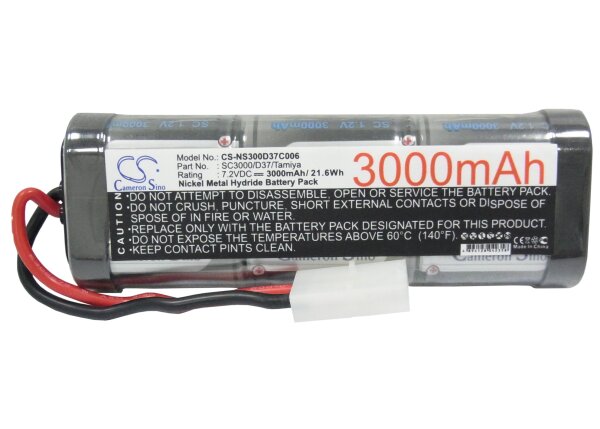 Ersatzakku - CS-NS300D37C006 - RC CS-NS300D37C006  - 7,2 Volt 3000mAh Ni-MH