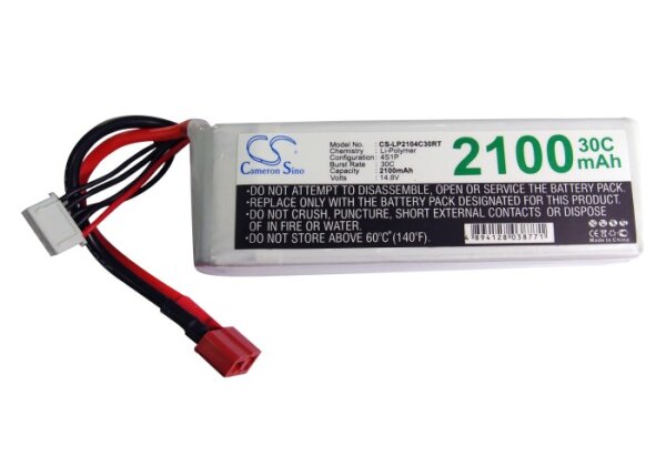 Ersatzakku - CS-LP2104C30RT - RC CS-LP2104C30RT  - 14,8 Volt 2100mAh Li-Polymer