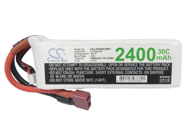 Ersatzakku - CS-LP2404C30RT - RC CS-LP2404C30RT  - 14,8 Volt 2400mAh Li-Polymer
