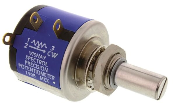 VISHAY - 534B1203JL - 10-Gang Drahtpotenziometer, 20kO lin ±5% 2W, Schaft 6,35 mm