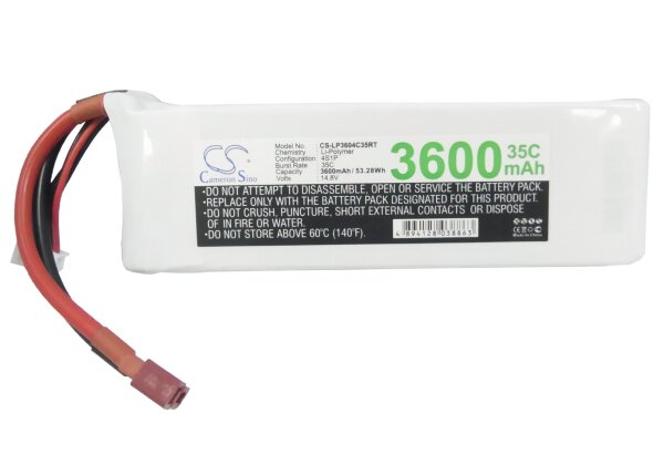 Ersatzakku - CS-LP3604C35RT - RC CS-LP3604C35RT  - 14,8 Volt 3600mAh Li-Polymer