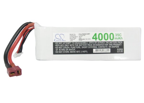 Ersatzakku - CS-LP4004C35RT - RC CS-LP4004C35RT  - 14,8 Volt 4000mAh Li-Polymer