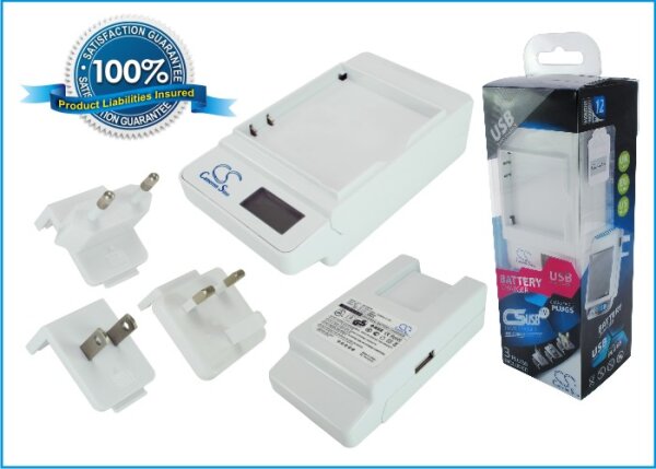 Ladegerät für Desktops - DF-HT8181DH - GOOGLE G5 / HTC BA S410 - Input: AC 100-240V 50/60Hz 0.15A Output: DC 4.2V - 500mA USB DC 5V - 650mA EOL