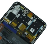 Huawei P30 Lite Scherm Assembly + Frame/Accu - Zwart