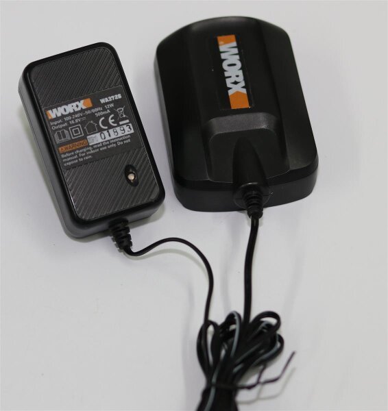 Ersatzladegerät - WORX WA3726 - Input: 100-240V - Output: 16,8V - aufbereitet