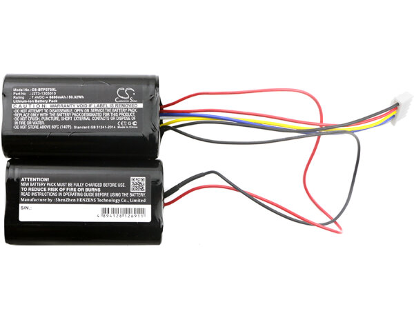Ersatzakku - CS-BTP273XL - BEATS J273 / J273/ICR18650NH - 7,4 Volt 6800mAh Li-ion