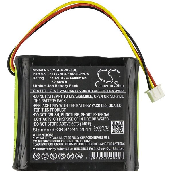 Ersatzakku - CS-BRV850SL - BRAVEN 850 / AE18650CM1-22-2P2S - 7,4 Volt 4400mAh Li-Ion