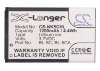 Ersatzakku - CS-NK5CHL - ANYCOOL Enjoy W02 / Nokia BL-5C...