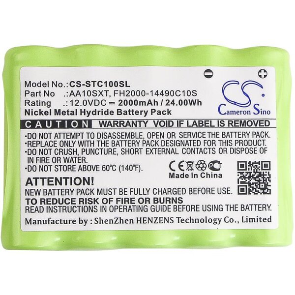 Ersatzakku - CS-STC100SL - Soundcast Outcast JR / AA10SXT  - 12 Volt 2000mAh Ni-MH