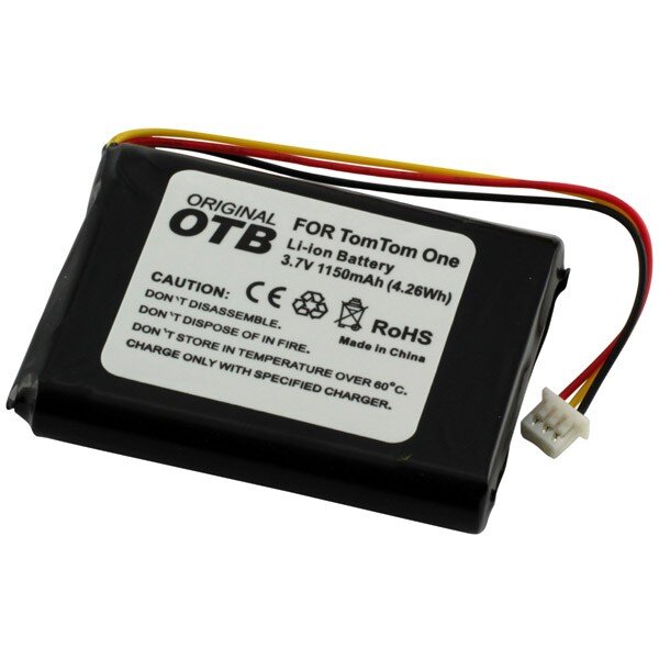 OTB - Ersatzakku kompatibel zu TomTom One / One Europe / Rider / V2 / V3 - 3,7 Volt 1150mAh Li-Ion