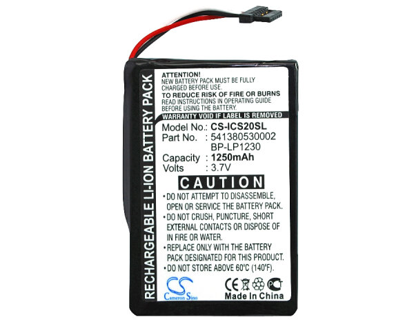 Ersatzakku - CS-ICS20SL / Navman S20 - 3,7 Volt 1250mAh Li-Ion