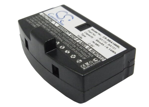 Ersatzakku - CS-SBA150SL - Sennheiser A200 / BA150 - 2,4 Volt 60mAh Ni-MH