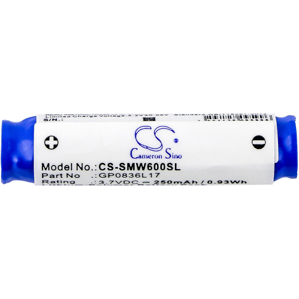 Ersatzakku - CS-SMW600SL - SONY MH100 / GP0836L17 - 3,7 Volt 250mAh Li-Polymer