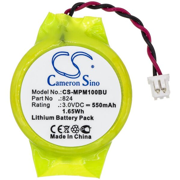 Ersatzbatterie - CS-MPM100BU - Motorola MPM100 / 824 - 3 Volt 550mAh Lithium