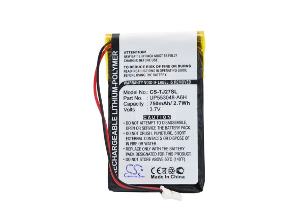 Ersatzakku - CS-TJ27SL - SONY Clie PEG-TJ27 / UP553048-A6H - 3,7 Volt 750mAh Li-Polymer