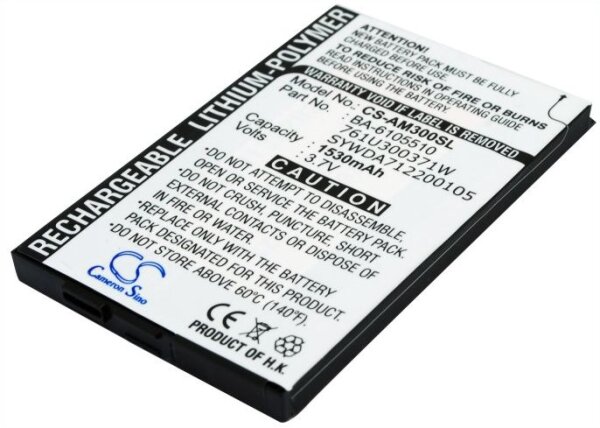 Ersatzakku - CS-AM300SL - Acer M300 / 761U300371W - 3,7 Volt 1530mAh Li-Polymer